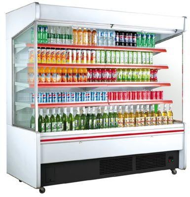 Vertical Open Display Cooler Commercial Refrigerated Multideck Supermarket Showcase