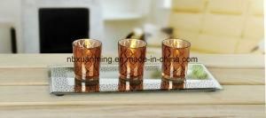 Set of 4 Glass Candle Holder