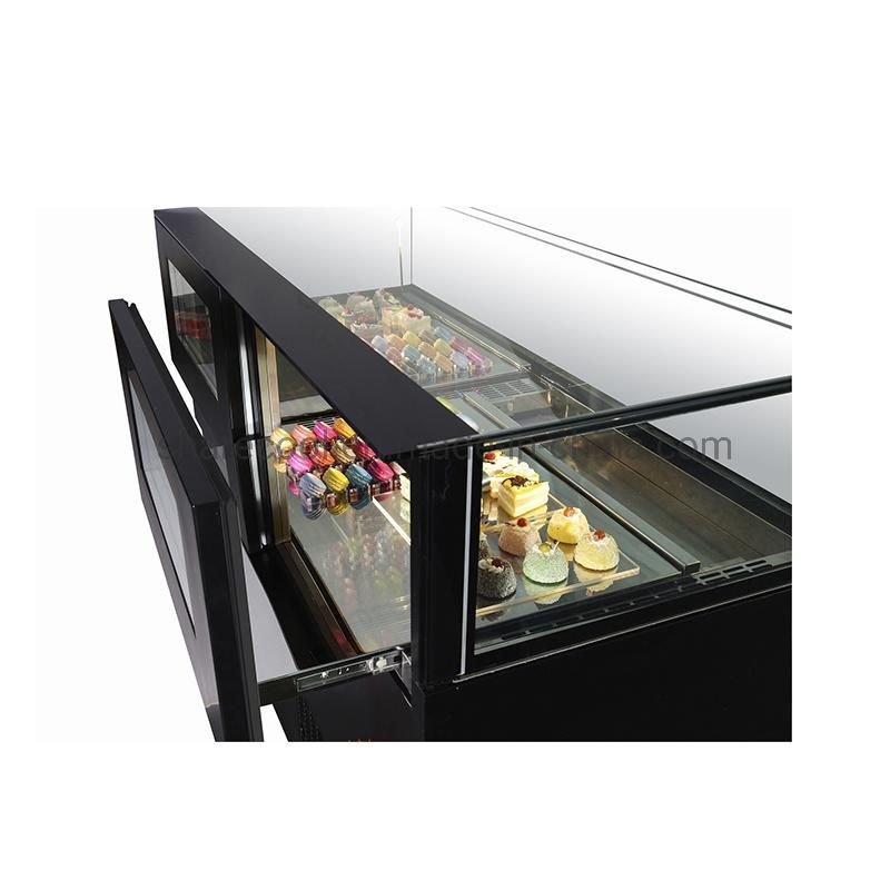 Auto Defrost Chocolate Refrigerated Showcase for Cafe Shop