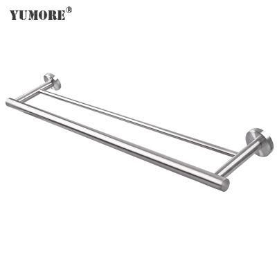 Wall Mounted Floor Standing Bathroom Accessories Black Metal Towel Rack