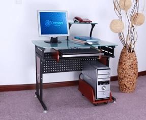 Office Glass Computer Table / Desk