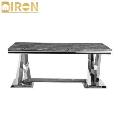 Factory Modern Restaurant Home Dinner Kitchen Furniture Marble Dining Table