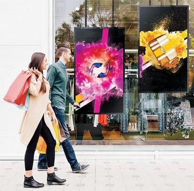 Shop-Window Glass-Wall Showcase Hanging LCD Player WiFi Double-Sided LCD Advertising Screen