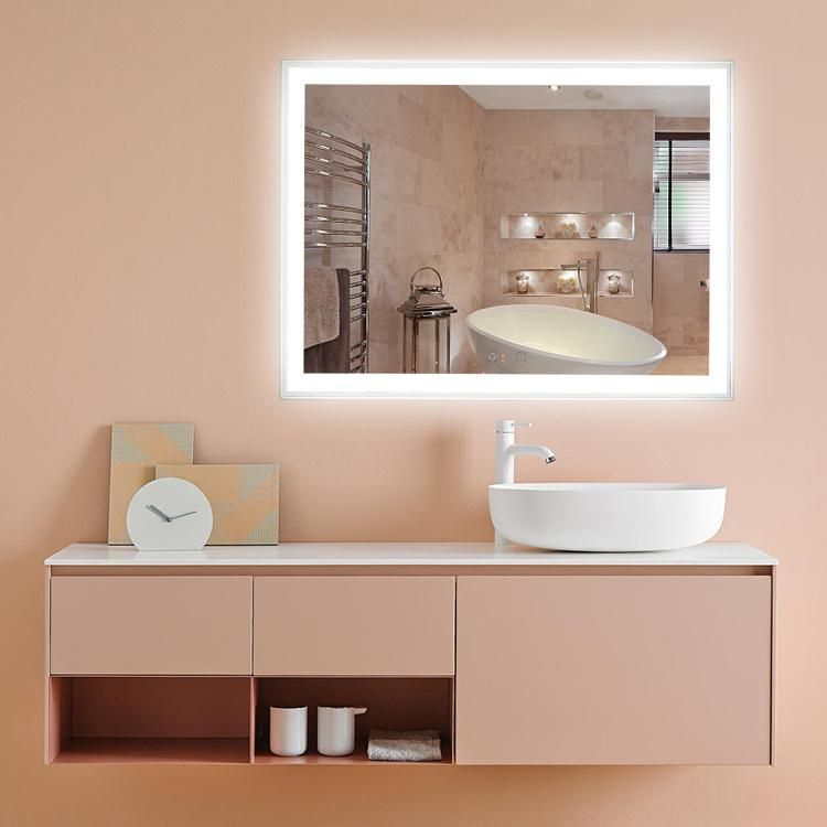 New Arrival Large Smart Mirror Touch Screen Wall-Mounted Anti Fog Bathroom Mirror