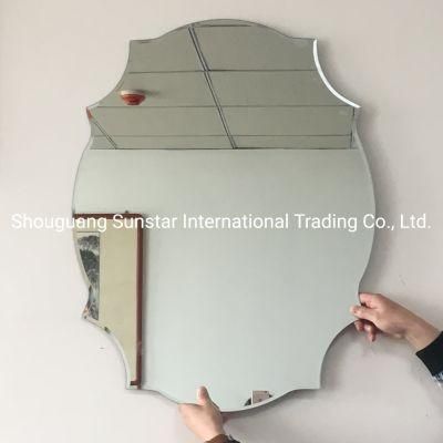 Wholesale Wall Mounted Frame Frameless Beveled Mirror Round Decorative Mirror Bathroom Mirror