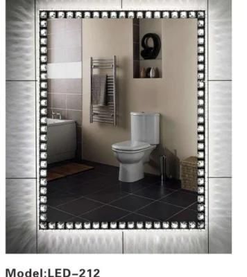 Simple Frameless Crystal LED Smart Bathroom Furniture Wall Mirror