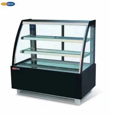Superior Quality Curved Glass Cake Showcase /Cake Display/Cake Cabinet