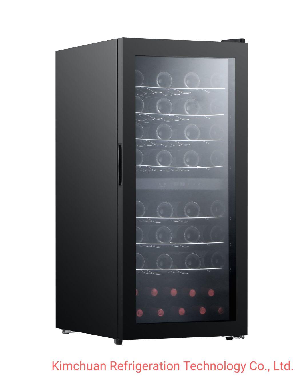 Wine Chiller display Wine Cellar with Double Temperature for 68 Bottles