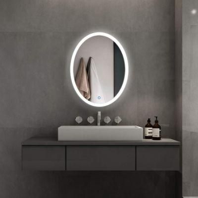 Wholesale Luxury Home Decorative Smart Mirror Wholesale LED Strip Bathroom Backlit Wall Glass Vanity Mirror White Color