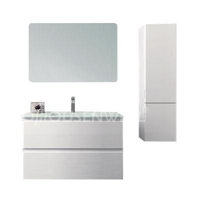 High Gloss Bathroom Vanity Tempered Glass Sanitary Ware Bathroom Furniture
