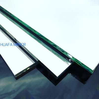 Flatted Polish Tabletop Glass Cabinet Mirror Glass Reflective Color Mirror