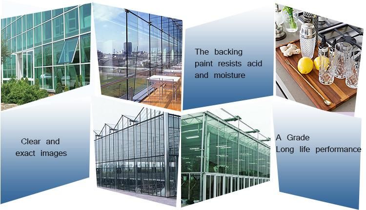 China Custom Cut to Size Clear Aluminum Mirror Aluminium Glass Sheet 2mm