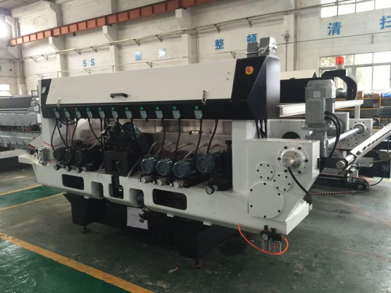 Glasino PLC Control Glass Double Side Edging Machine Production Line 20 Motors