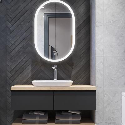 Modern Smart Illuminated Makeup LED Mirror Customized Furniture Home Deco IP44 Hand Sweep