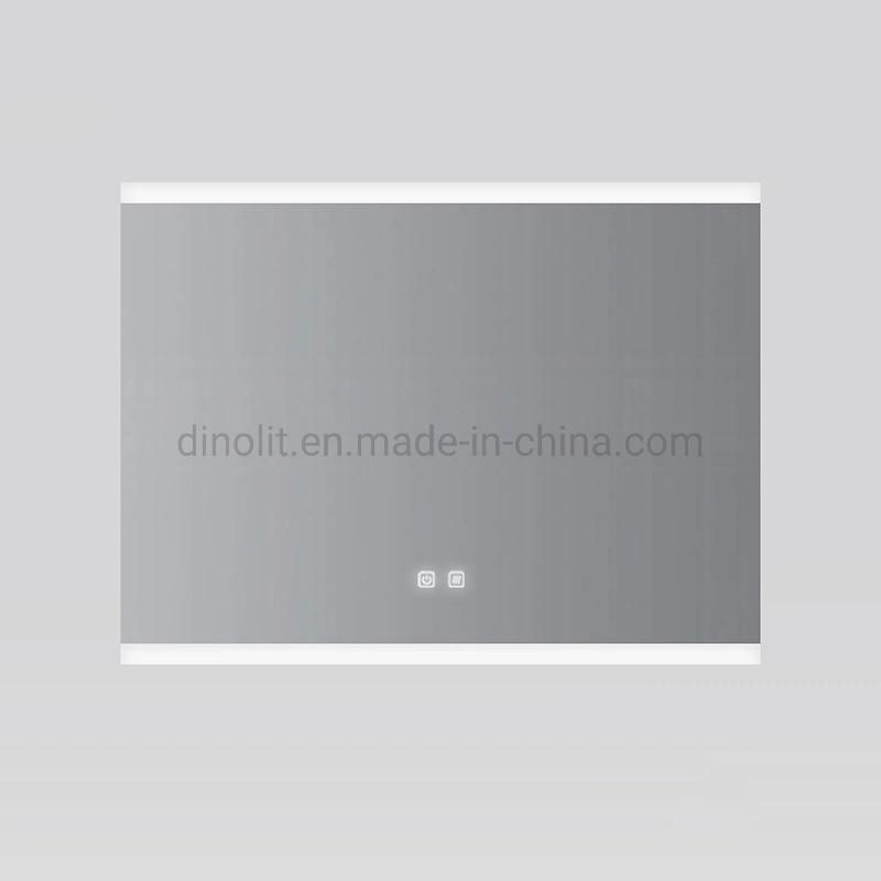 Magic Washroom Multi-Function Rectangular Bath LED Lighted Bathroom Furniture Glass Intelligent Mirror with Touch Screen Switch/Fogless/Digital Clock/Bluetooth