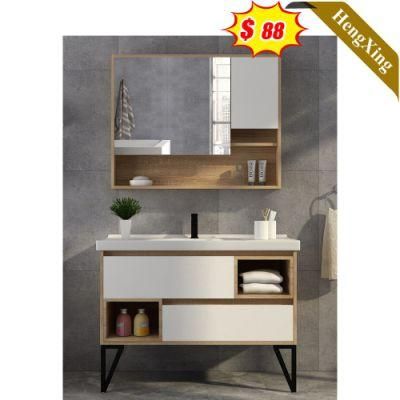 Modern Simple Low Prices Wall Mounted Bathroom Vanity Cabinet with Glass Mirror