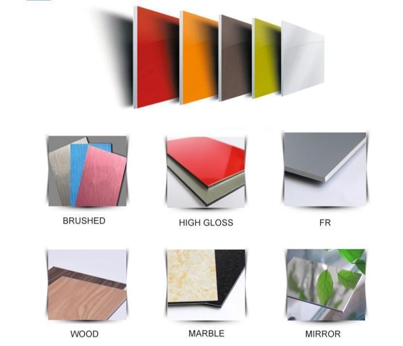 Eco-Friendly 4X8 / 4X10 Feet Aluminum Composite Panel Unbroken Core Sandwich Panel for Partition Furniture