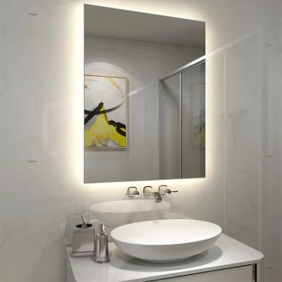 China Factory Smart Wall Hanging Decorative Furniture Mirror Anti Fog Bathroom Backlit Mirror Frameless