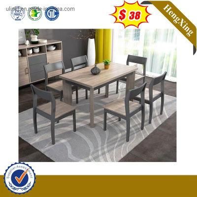 6 Seats White Home Bedroom Melamine Dining Furniture Table (UL-9GD191)