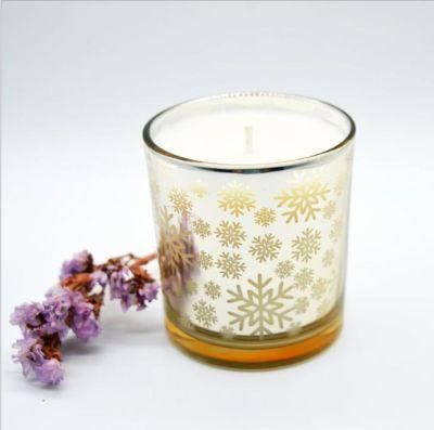 Glass Candle Jar Glass Candle Holder Electroplated Glass Candle Holder