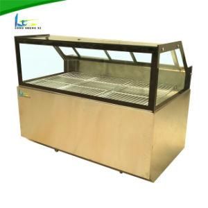 White Color Competitive Price Glass Window Meat Cooling Showcase