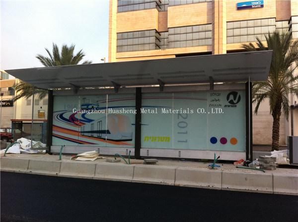 Stainless Steel Outdoor Economic Bus Stop Shelter (HS-BS-D043)