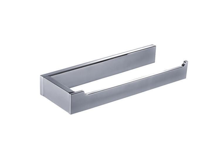 Solid Brass Glass Shelf Bathroom Shower Shelf Shampoo and Shower Gel Holder Polished Chrome