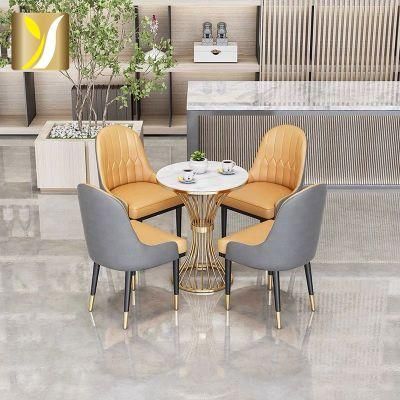 Modern Marble Gold Stainless Steel Home Furniture Center Small Coffee Table