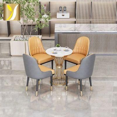 Modern Marble Gold Stainless Steel Home Furniture Center Small Coffee Table