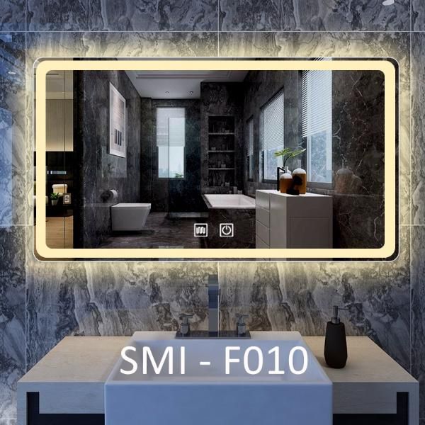 Environment Friendly Ce Certificated 5mm or 6mm Thick Wall Mounted Hotel Bathroom Backlit LED Mirror