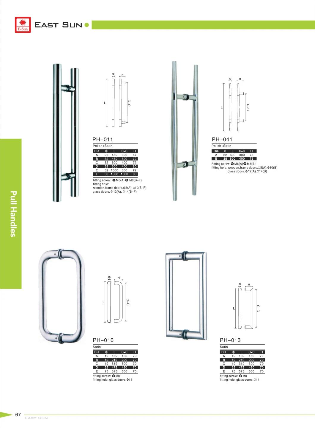 Stainless Steel Picaporte Glass Door Handle Furniture Hardware (pH-013)