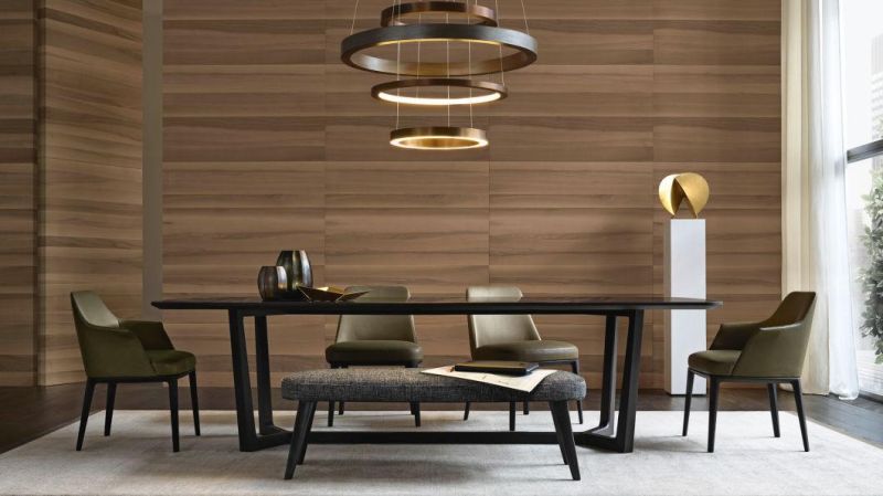 Concored, Round Wooden Tables, Latest Italian Design Dining Room Set in Home and Hotel Furniture Custom-Made