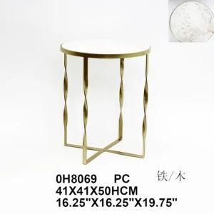 Home Furniture Living Room Dinner Round Metal Table Glass Coffee Table Modern