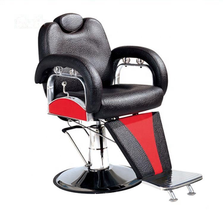 Hl-9008A Salon Barber Chair for Man or Woman with Stainless Steel Armrest and Aluminum Pedal