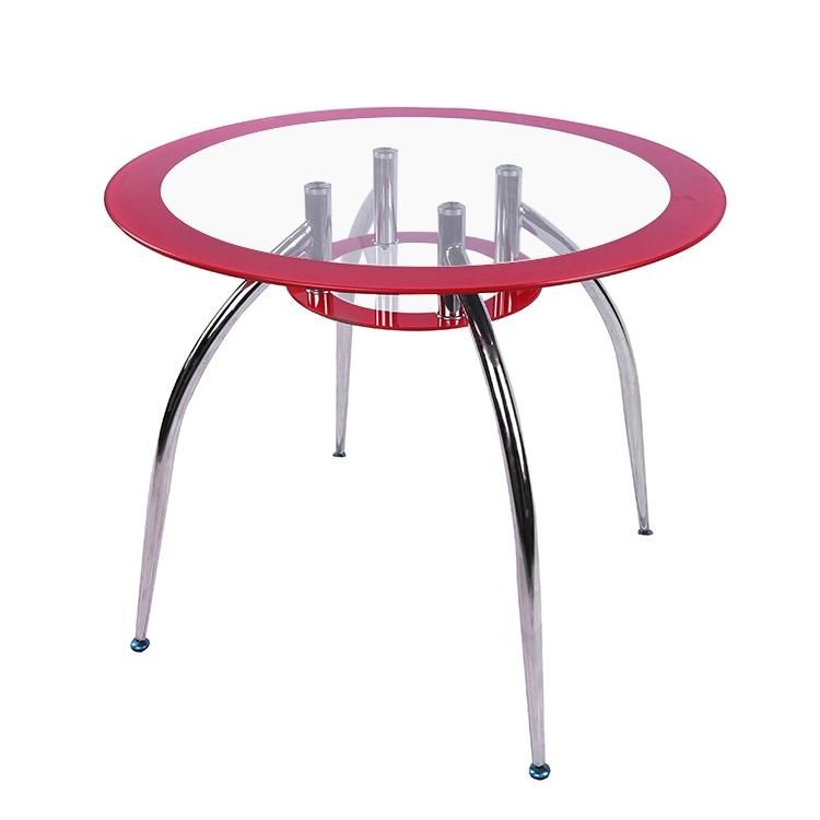 Promotional Dining Table Designs Double Glass Stylish Dining Table