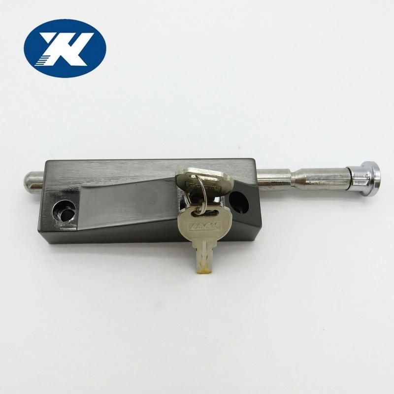 Zinc Alloy Mortise Bottom Pivot Rotate Glass Door Lock