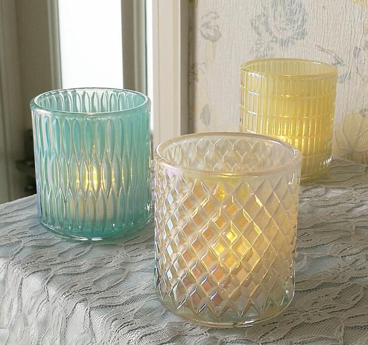 Romance Mercury Glass Tealight Votive Candle Holder for Weddings Party and Home Decoration