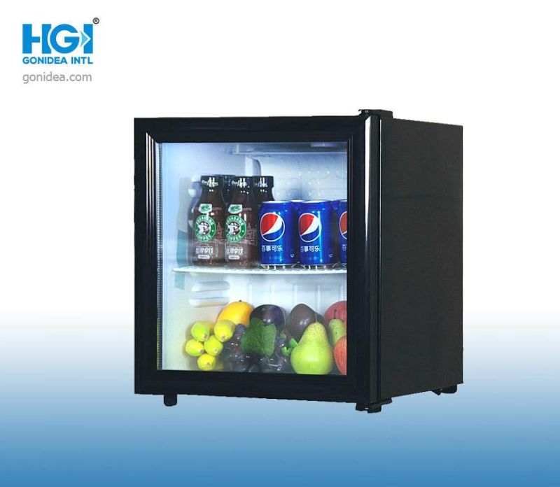 Hotel Mini Fridge Soft Drink Display Refrigerator Glass Display Showcase
