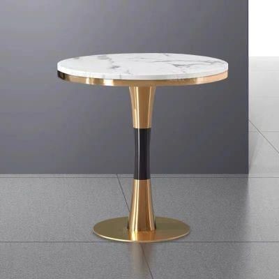 New Style Gold Metal Frame Glass Top Coffee Tables Design