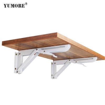 Stainless Steel 45 Degree Angle Decorative Glass Wall Bed Shelves Bracket