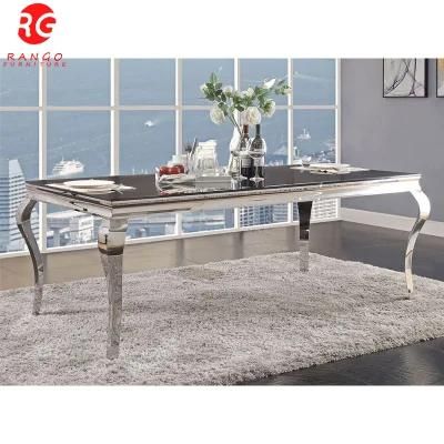 Modern Luxury Glass Dining Table Set Tulip Dining Table Dining Room Sets with 14 Chairs