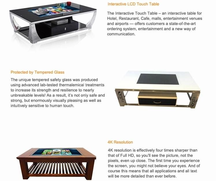 Dedi 21.5 Inch Multi Touch Screen Bar Coffee Restaurant Table