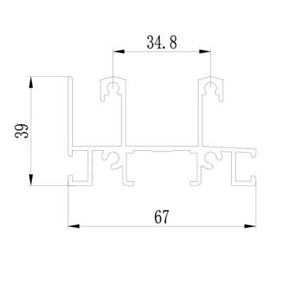 China High Quality Aluminium Extrusion Profile for Doors and Windows for Israel