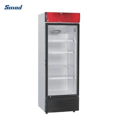 Commercial Glass Door Upright Display Beverage Coolor Refrigerator Showcase