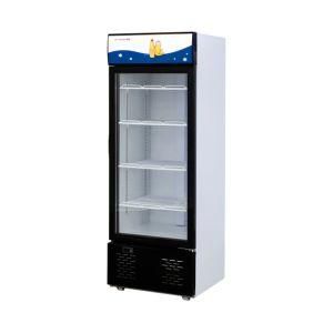 358L Single Door Mini Fridge Glass Door Commercial Display Freezer Frost Free Upright Showcase