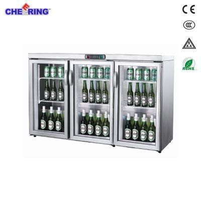 3 Glass Door Counter Top Beer Cooler Fridge Refrigerating Showcase for Restaurant Supermarket