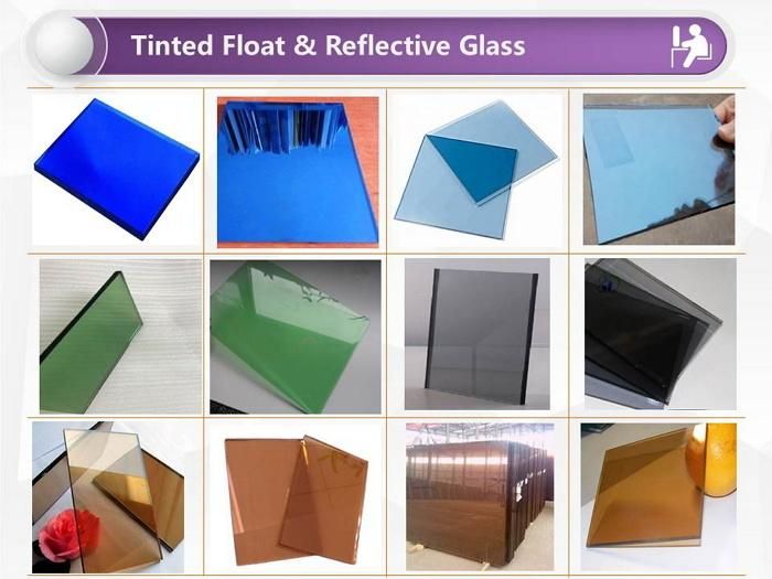 2-8mm Clear/Purple/Brown Aluminum Mirror Glass