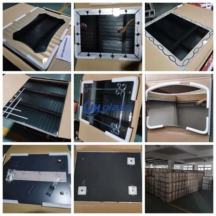 4-10mm Single Double Layer Factory Price Directly Bathroom Decorative Mirror with Glass Shelf for Home Decoration