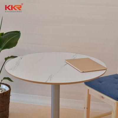 Restaurant Furniture Solid Surface Stone Coffee Table with Chairs