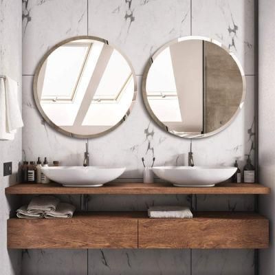 5mm 3mm Beveled Mirror Bathroom Mirror Diamond Shape Wall Mirror Home Decoration Furniture Mirror Round Mirror